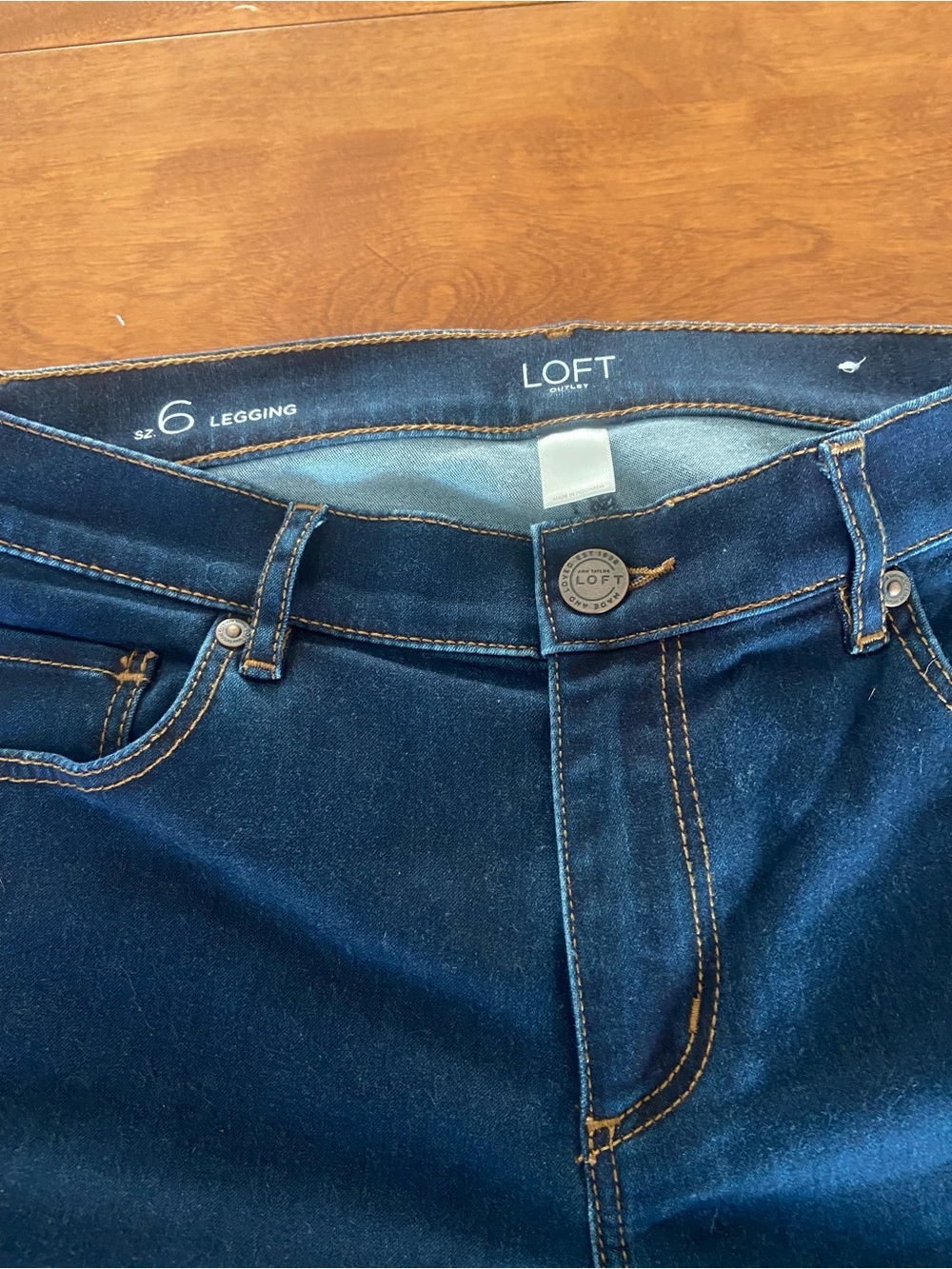 LOFT Skinny Jeans - Indigo Blue Stretch Denim